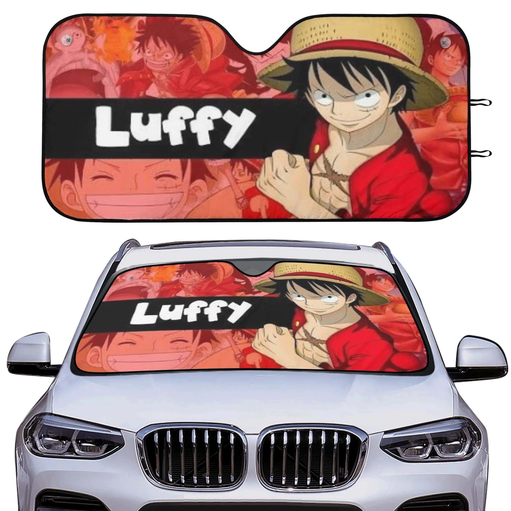 Monkey D. Luffy OP Car Sun Shade Anime Windshield UV Protector