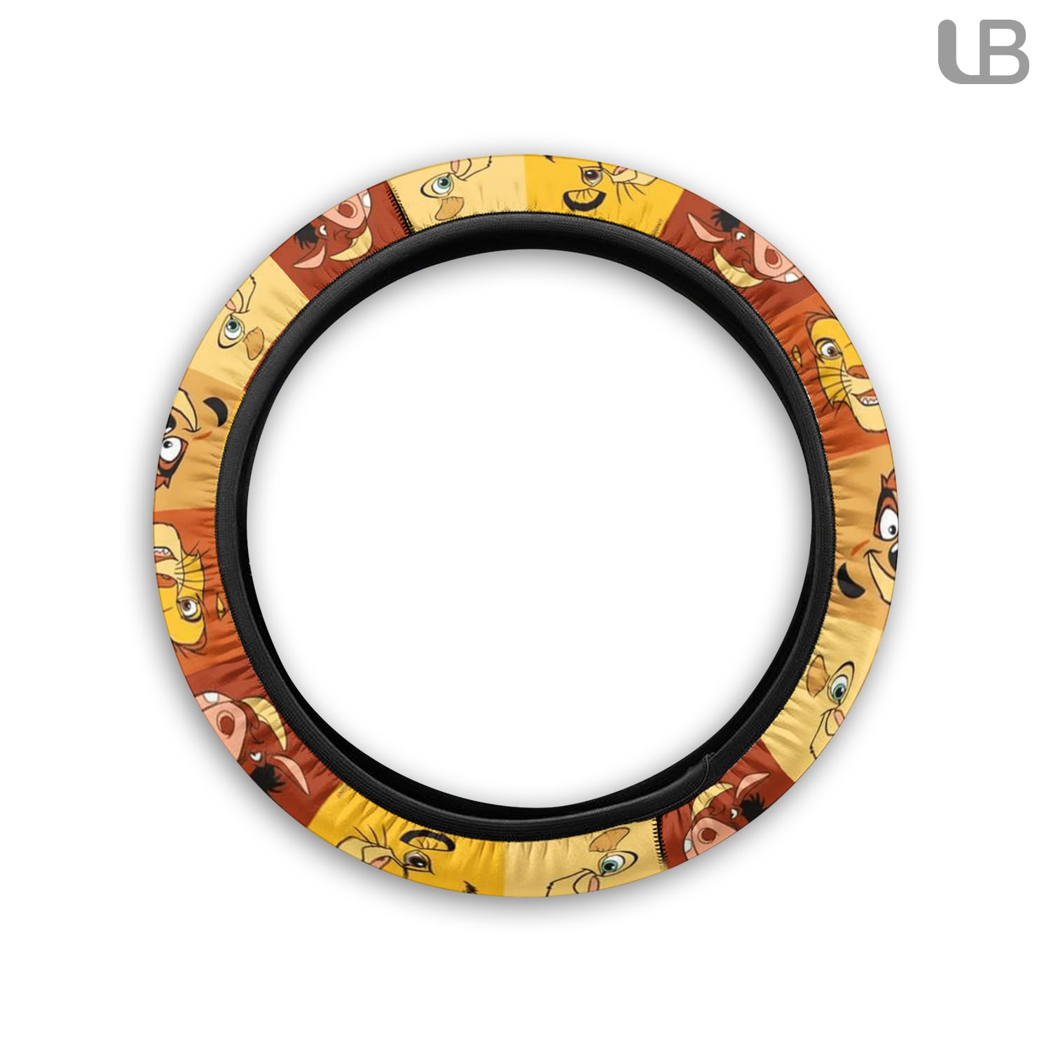 Lion King Steering Wheel Cover Simba Pumbaa Timon Car Interior Accessory