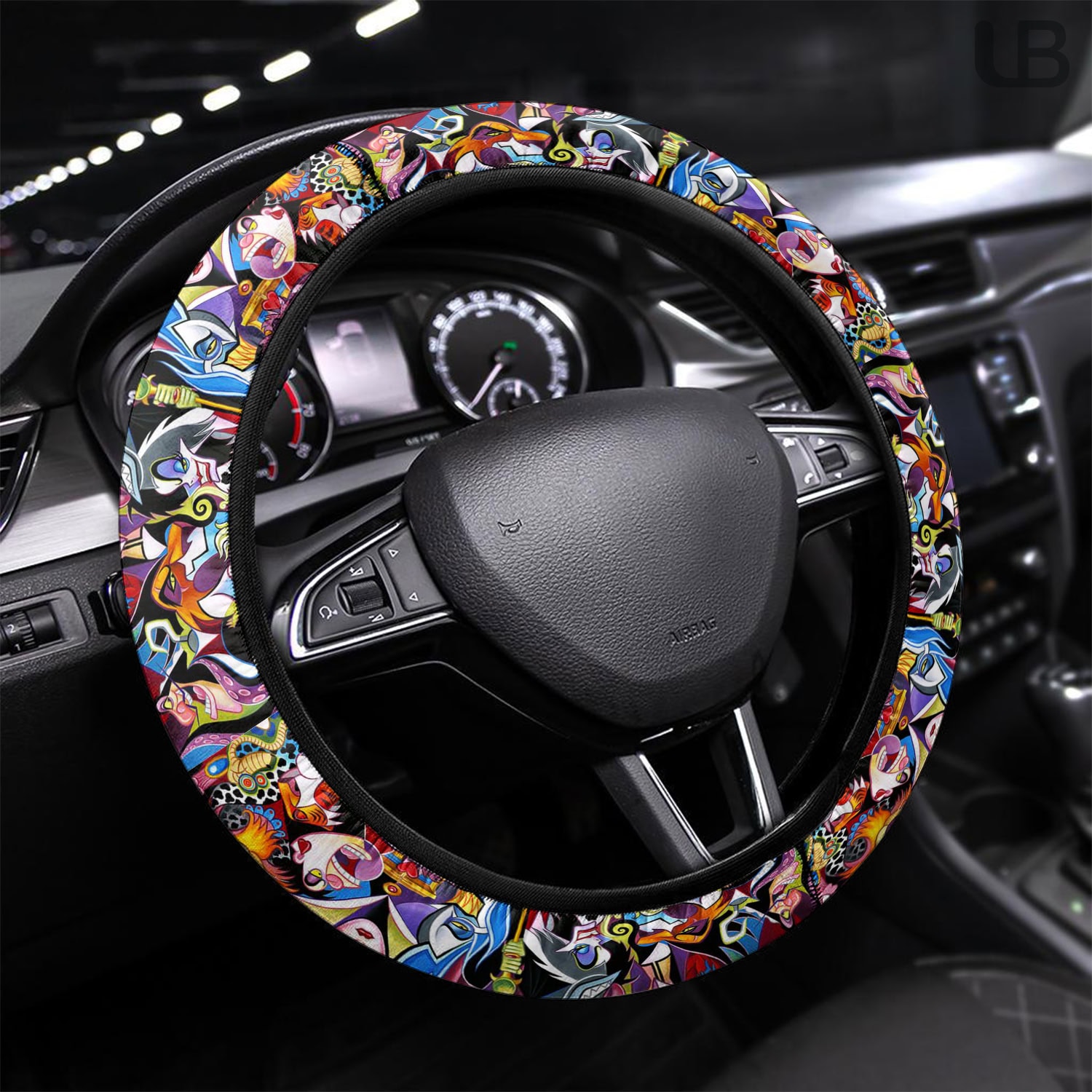 DN Villains Steering Wheel Cover Universal Car Interior Decor Accessory