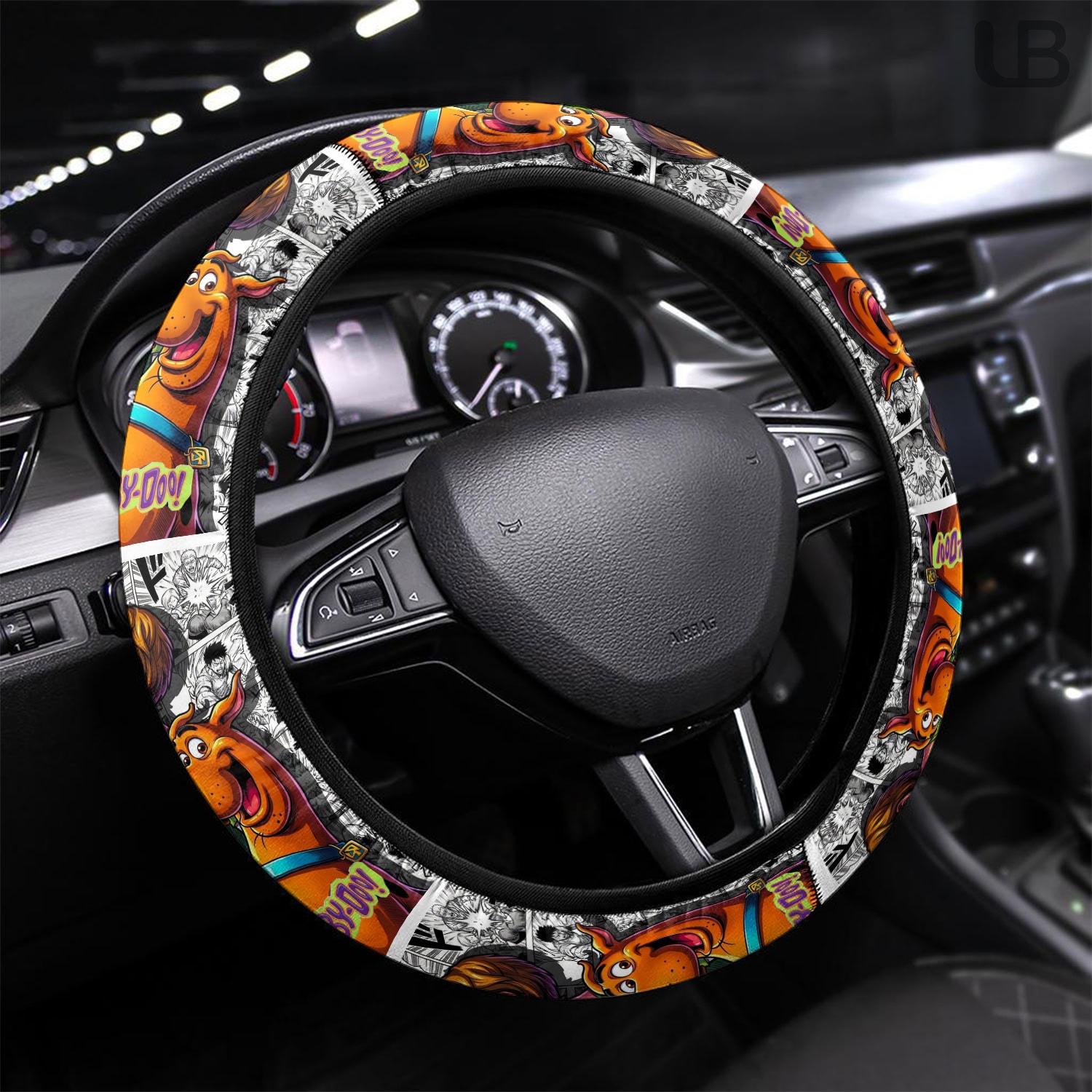 Scooby-Doo Steering Wheel Cover Universal Fit Car Interior Accessory Decor