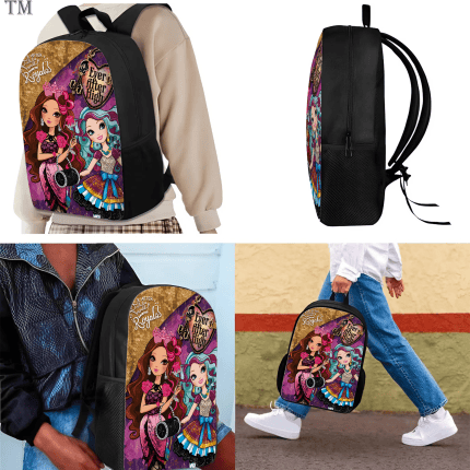 Ever After High Backpack School Bag Lunch Bag Pencil caseil Case 3Pcs Set Kids Girls - Image 2