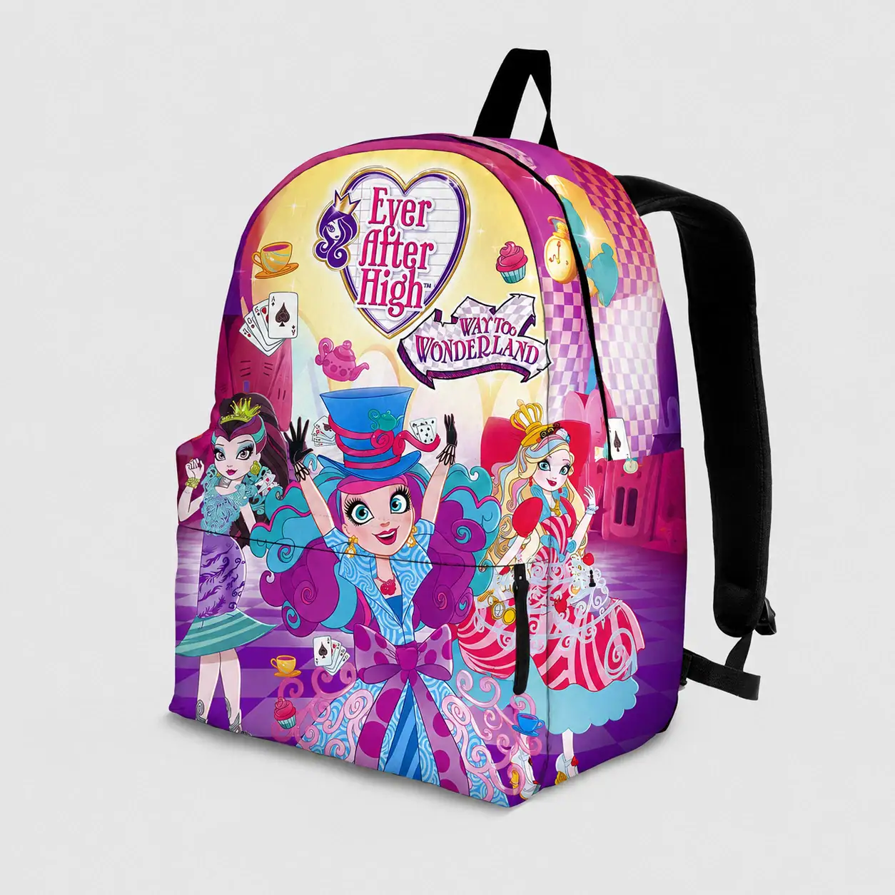 - Ever After High Wonderland Backpack Magical Cartoon School Bag for Kids & Fans