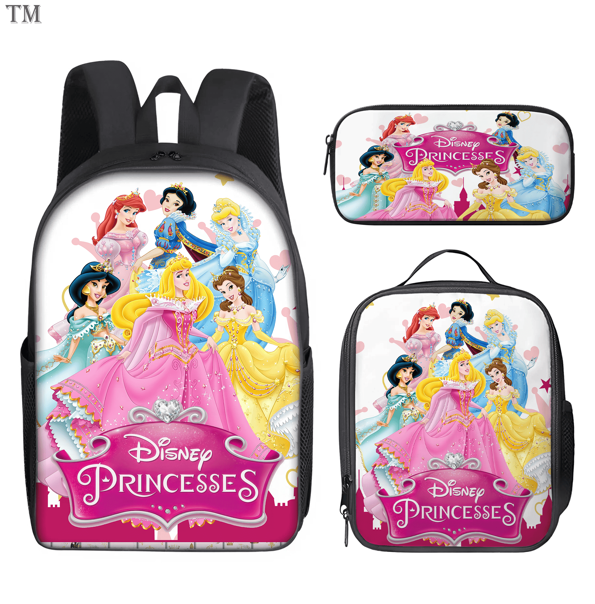 DN Princess Backpack DN Princesses Backpack Fairy Tale Princess The Kid School Backpack Set