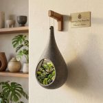 Teardrop Pod Plant Pot STL File for 3D Printing, Modern Succulent Planter Digital Download, Decorative Flower Pot, Indoor Plant Holder STL