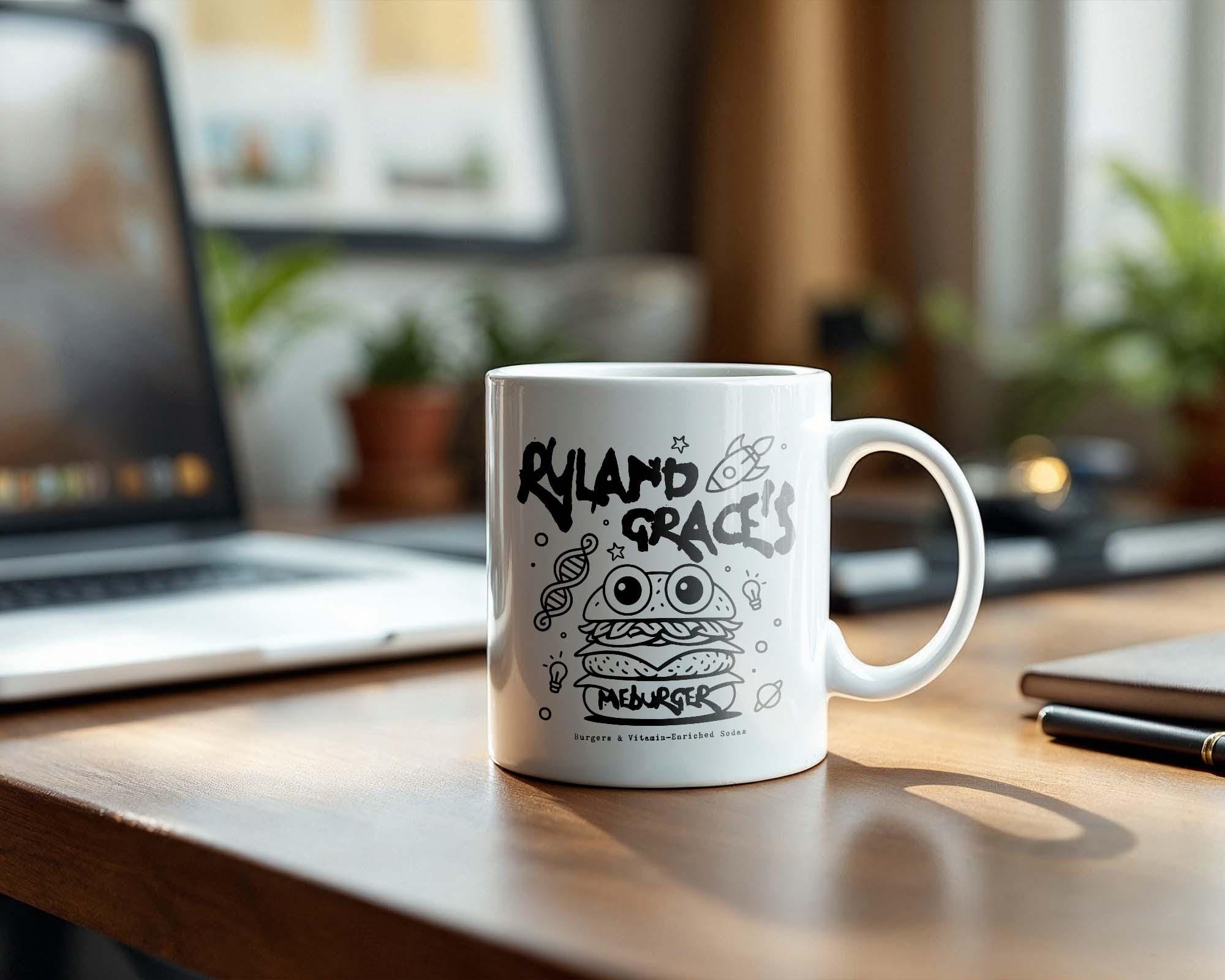 project hail mary Mug, ryland grace’s 100 ME(AT) Meburger, andy weir, rocky, amaze, Bookish Mug project hail mary Mug, ryland grace’s 100 ME(AT) Meburger, andy weir, rocky, amaze, Bookish Mug - Image 1