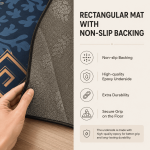 Regtangle Rug Premium Area Rug Non-Slip Living Room Carpet Home Decor Gift - Image 4