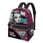Custom Name Monster High Backpack, Personalized Kids School Bag, Gothic Cartoon - Image 2