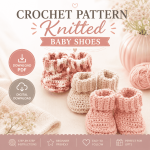 Baby Booties Crochet Pattern PDF, Newborn Shoes Tutorial, Beginner Friendly Infant Booties, Digital Download - Image 4