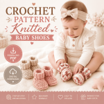 Baby Booties Crochet Pattern PDF, Newborn Shoes Tutorial, Beginner Friendly Infant Booties, Digital Download