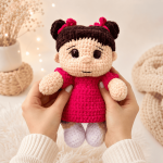 Crochet Pattern Cute Doll Amigurumi, Kawaii Crochet Girl Doll Tutorial, Handmade Plush Toy Pattern, DIY Doll Making, Digital Download PDF - Image 3