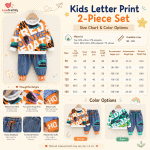 Kids Casual Sweatshirt & Jogger Set 2PCS Spring Autumn Outfit for Boys - Image 8