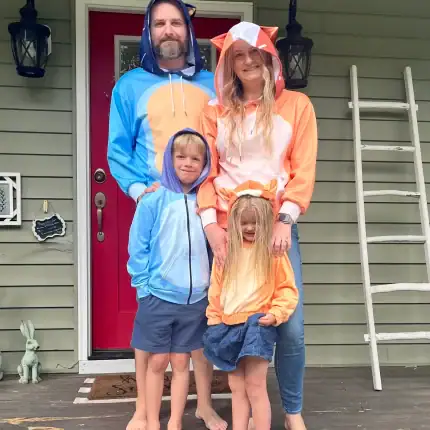 READY to SHIP! Orange Mum Costume Hoodie Sizes Small and Medium - Cosplay - Halloween - Hoodie With Dog or Cat Ears