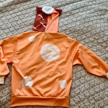 READY to SHIP! Orange Mum Costume Hoodie Sizes Small and Medium - Cosplay - Halloween - Hoodie With Dog or Cat Ears - Image 3