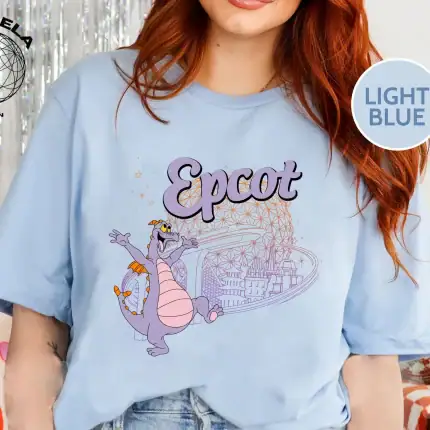 Disney Figment Shirt, Disney Shirt, Disney World Shirt, Epcot Center Shirt, Epcot Figment Shirt, Purple Dragon Shirt - Image 2