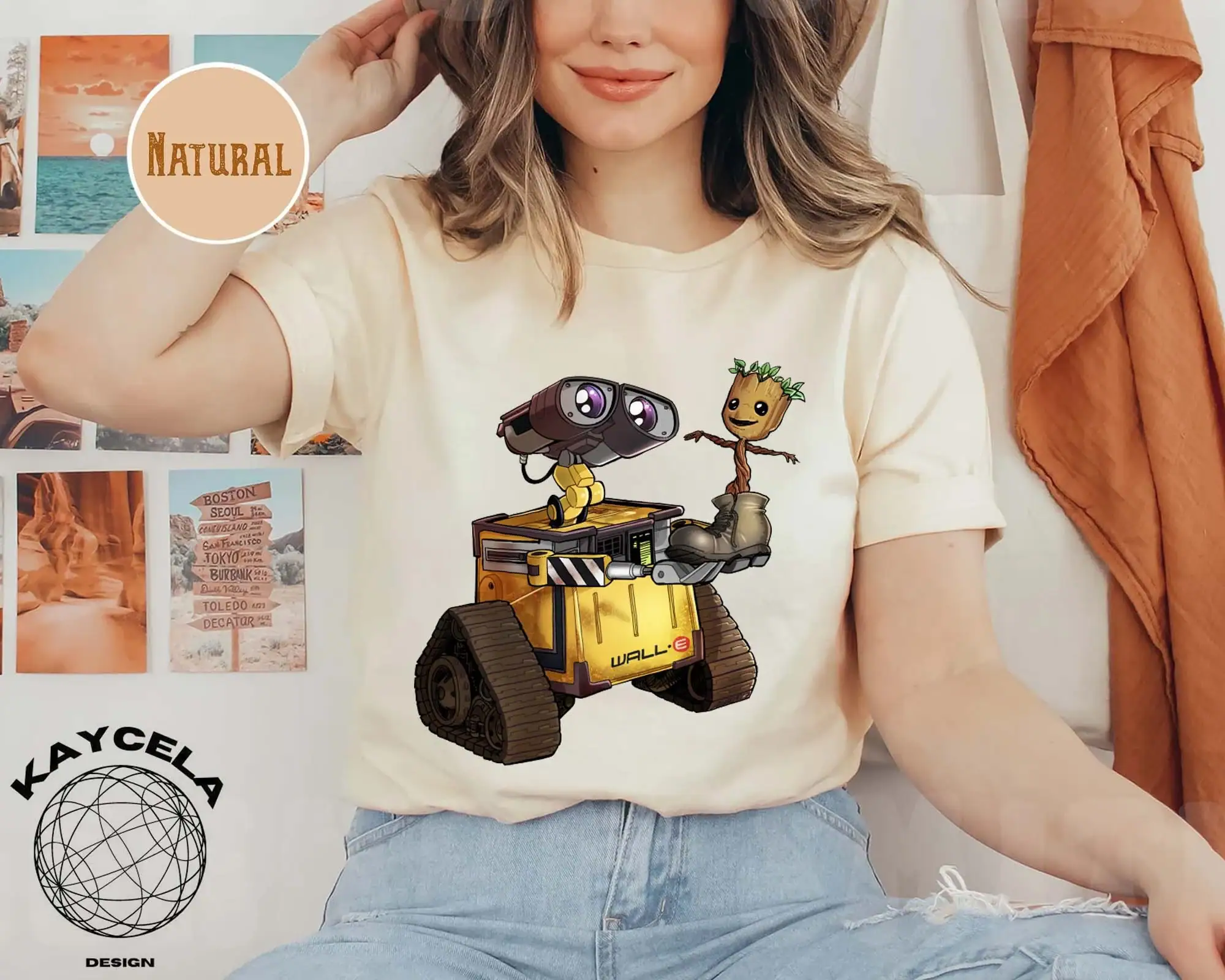 Cute Wall-E And Baby Groot Shirt, Disney Pixar Wall-E, Groot Shirt, Disney Wall-e Shirt, Disney Trip Shirt, Disney World Shirt Cute Wall-E And Baby Groot Shirt, Disney Pixar Wall-E, Groot Shirt, Disney Wall-e Shirt, Disney Trip Shirt, Disney World Shirt - Image 1