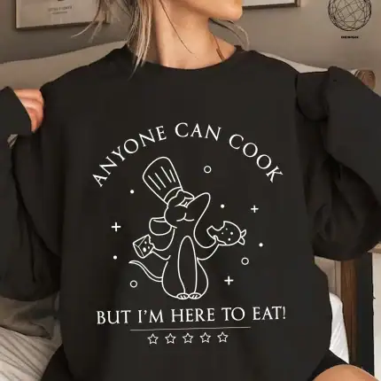 Comfort Colors® Anyone Can Cook But I'm Here to Eat Shirt, Ratatouille anyone can cook Shirt, Disneyland Shirt, Disney Remy Shirt - Image 2
