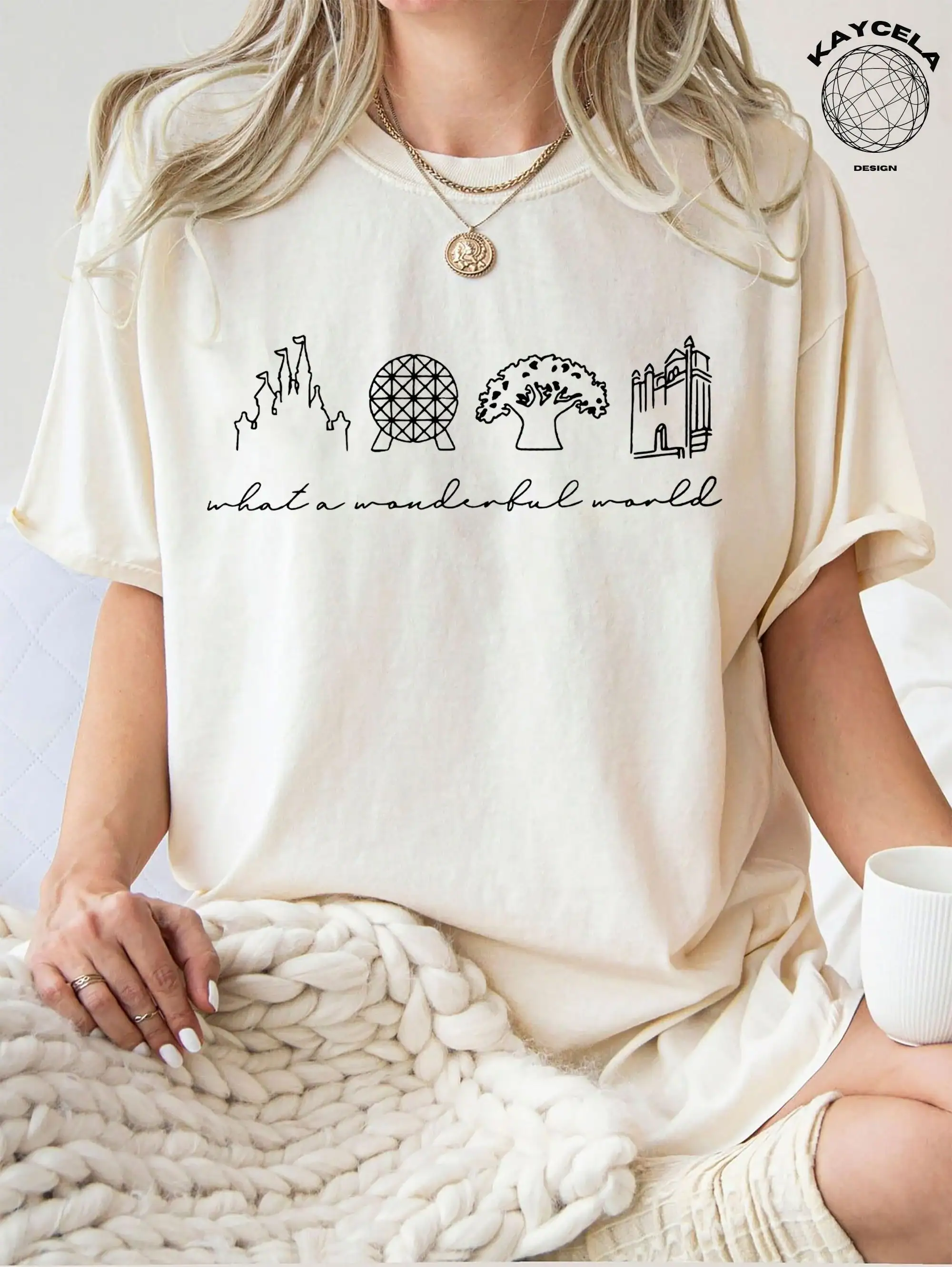 What A Wonderful World Shirt, Magical Shirt, Women's Disney Shirt, Disneyland Shirt, Disneyworld Shirts, Disney Castle
