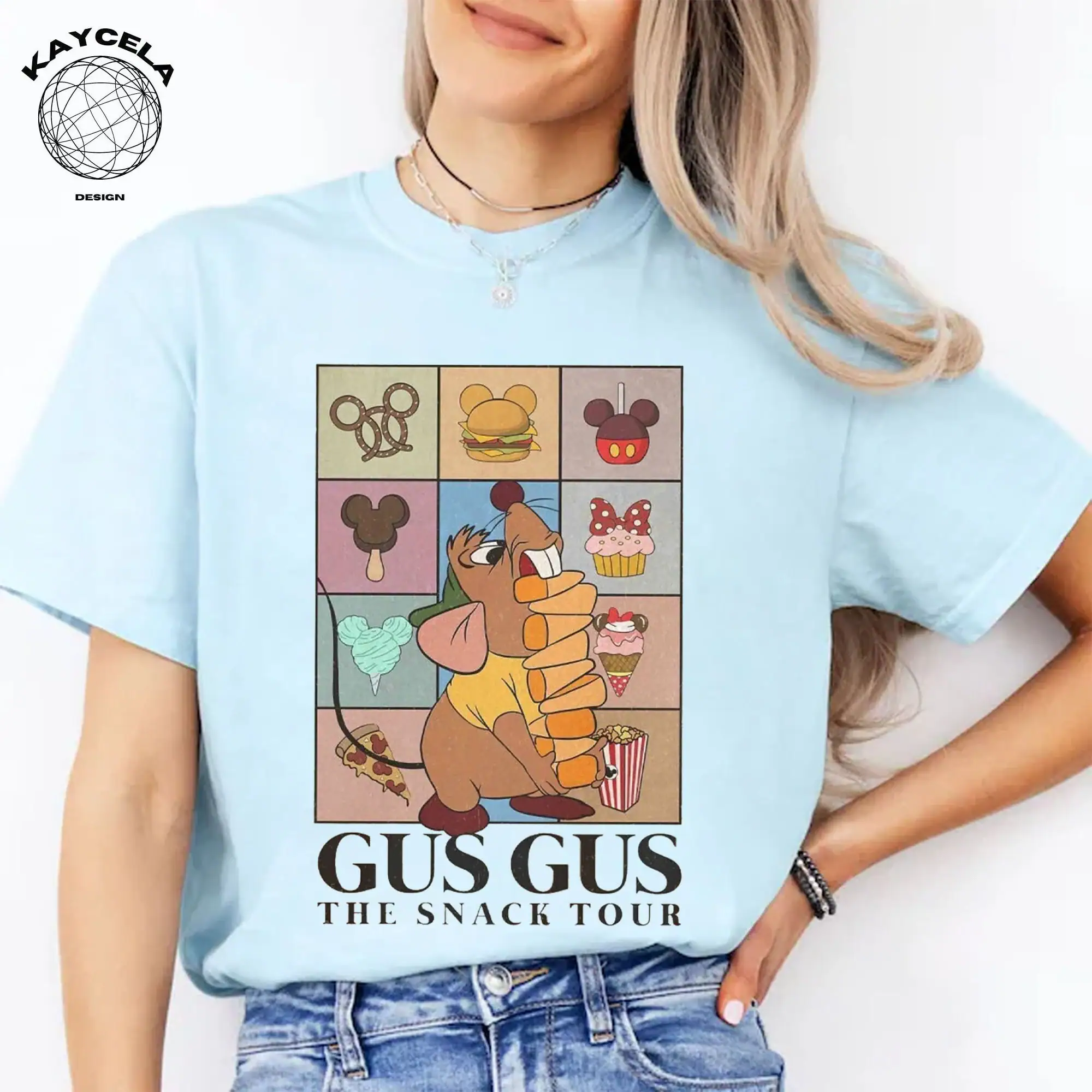 Funny Gus Gus The Snack Tour Comfort Colors Shirt, Vintage Cinderella Gus Gus Shirt, Looking Like A Snack Tee, Disney Family matching shirt