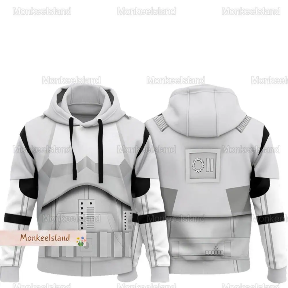 Halloween Stormtrooper Cosplay Hoodie, Star Wars Costume 3D Hoodie, Starwars Galaxy Edge's Hoodie Men, Star Wars Fan Gift