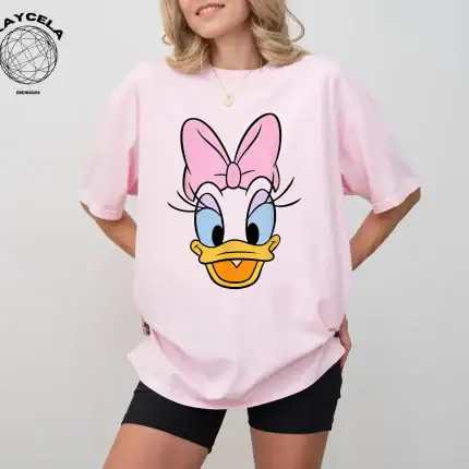 Disney Daisy Duck Big Face Shirt, Daisy Duck Shirt, Disney Vacation, Disney Daisy Shirt, Adults Kids Disney Shirt, Disneyworld Shirt - Image 2