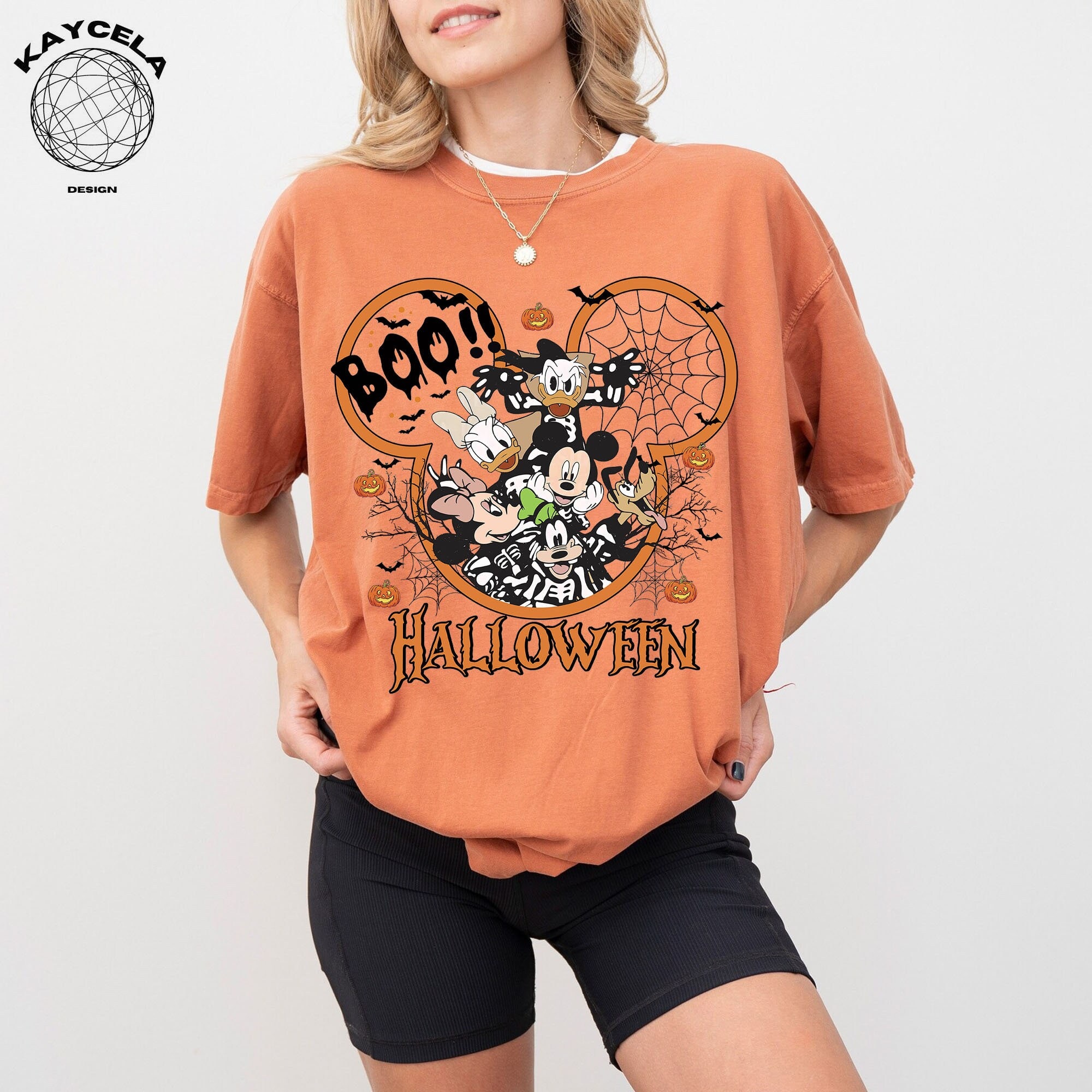 Disney Mickey And Friends Skeleton Halloween Shirt, Halloween Matching Shirt, Disney Halloween Skeleton Tee - Image 2