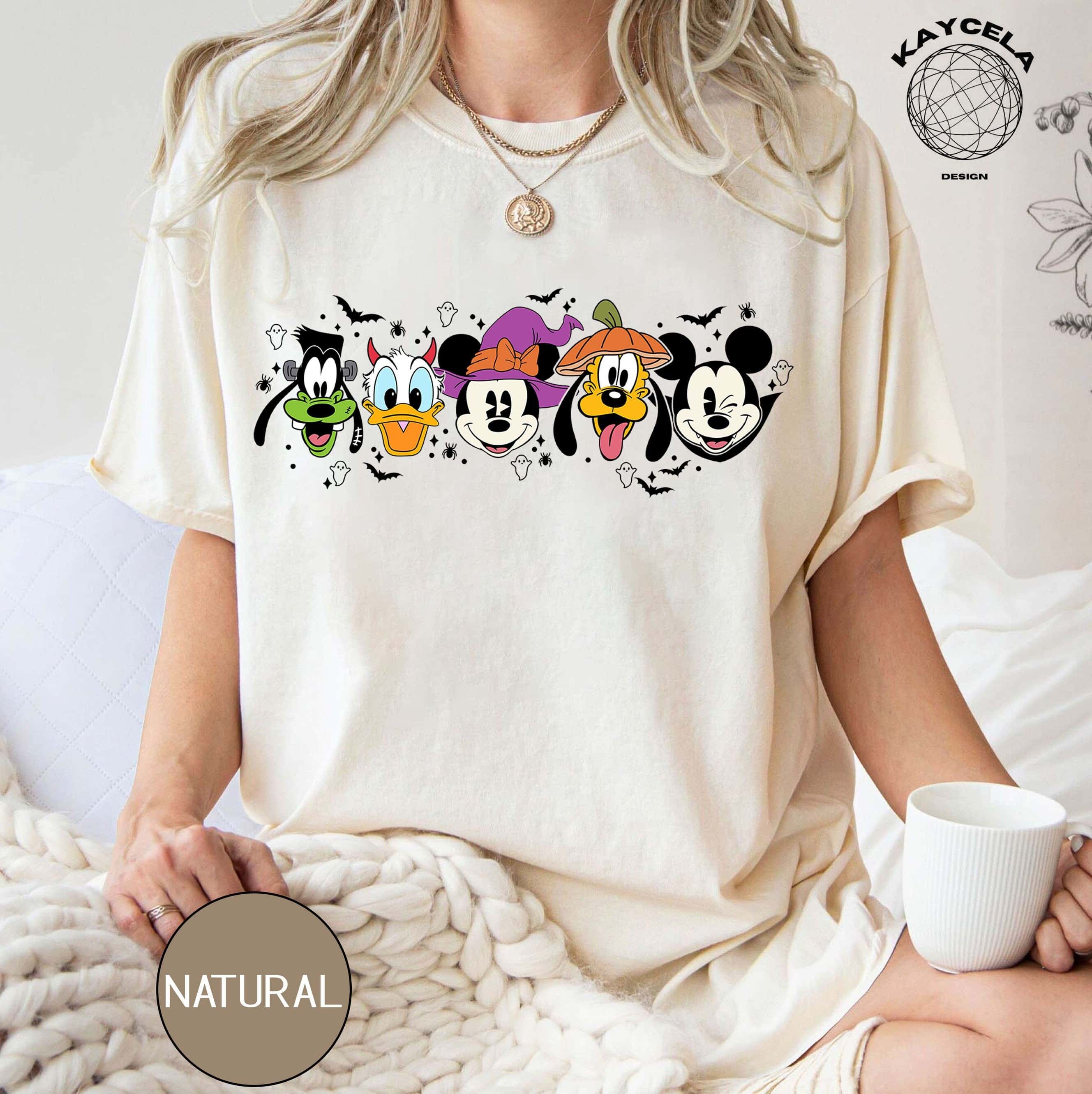 Disney Mickey And Friends Characters Halloween Shirt, Halloween Matching Shirt, Disney Halloween Skeleton Tee, Halloween Spooky Shirt