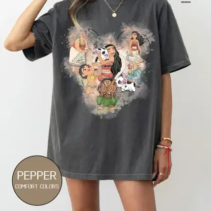 Moana Mickey Ears Shirt, Disney Moana Shirt, Cute Moana Shirt, Moana Movie T-shirt, Moana Fan Shirts, Moana Family Shirts - Image 2