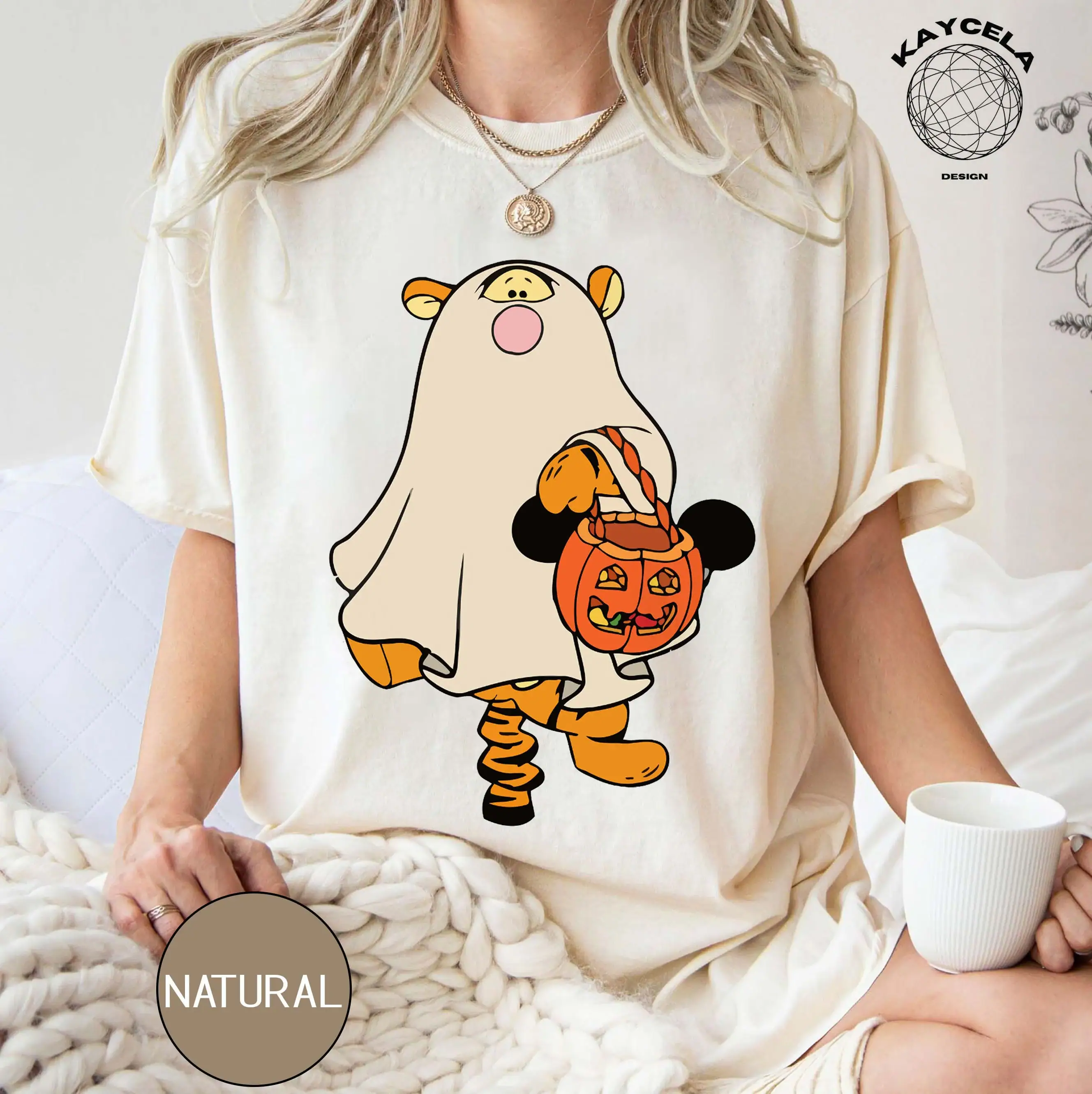 Retro Tigger Ghost Halloween Shirt, Winnie The Pooh Halloween Shirt, Spooky Season Shirt, Tigger Shirt, Cute Fall Shirt