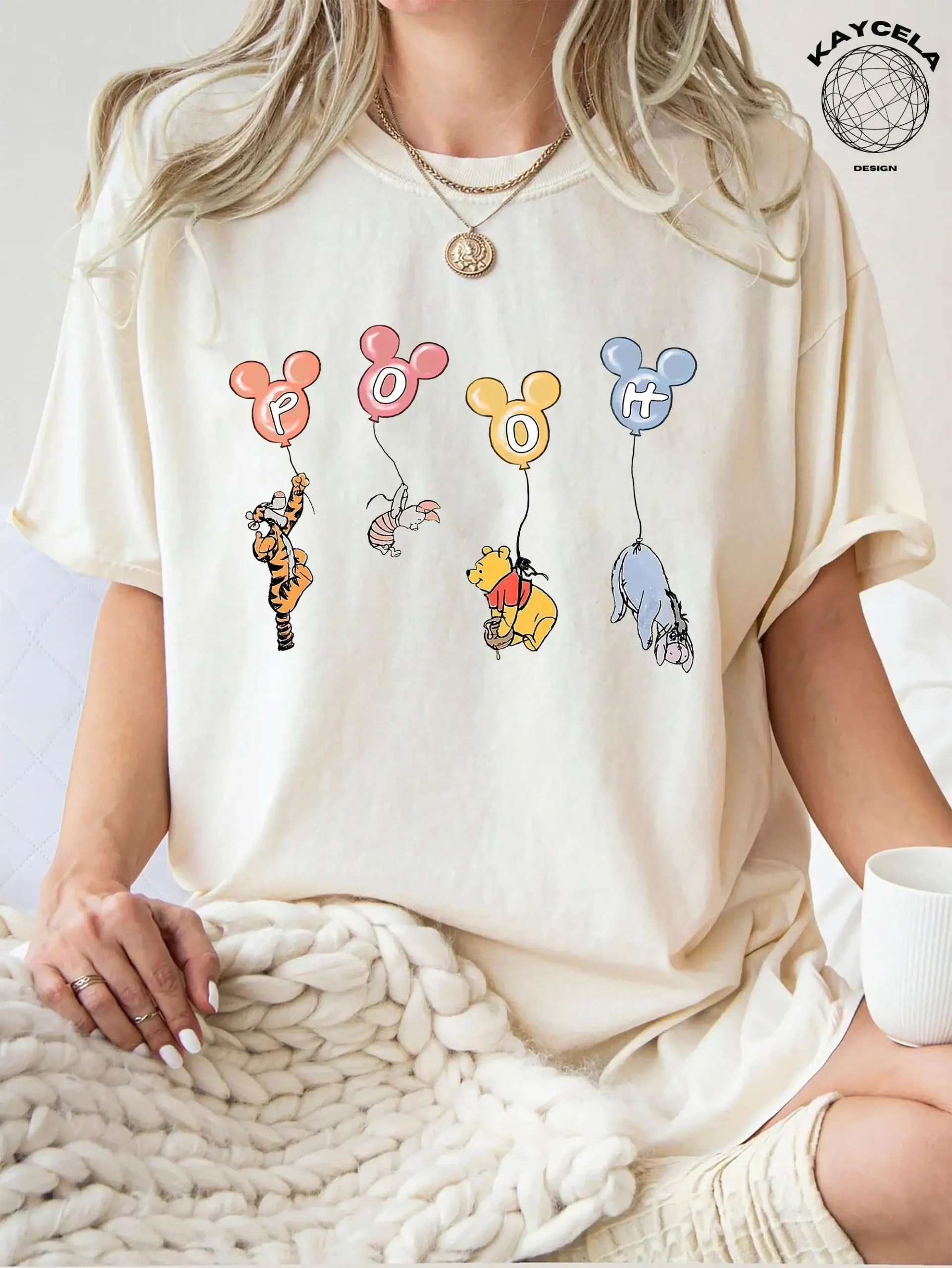 Comfort Colors® Winnie The Pooh and Friends Shirt, Winnie The Pooh Shirt, Pooh Balloons Shirt, Disney Pooh T-Shirt, Cute Pooh Bear Shirt
