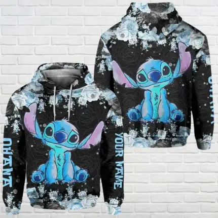 Custom Stitch Hoodie, Disney Women's Legging, Cartoon Movie Hoodie, Ohana Means Family Shirt, Magic Kingdom Shirt - Image 2