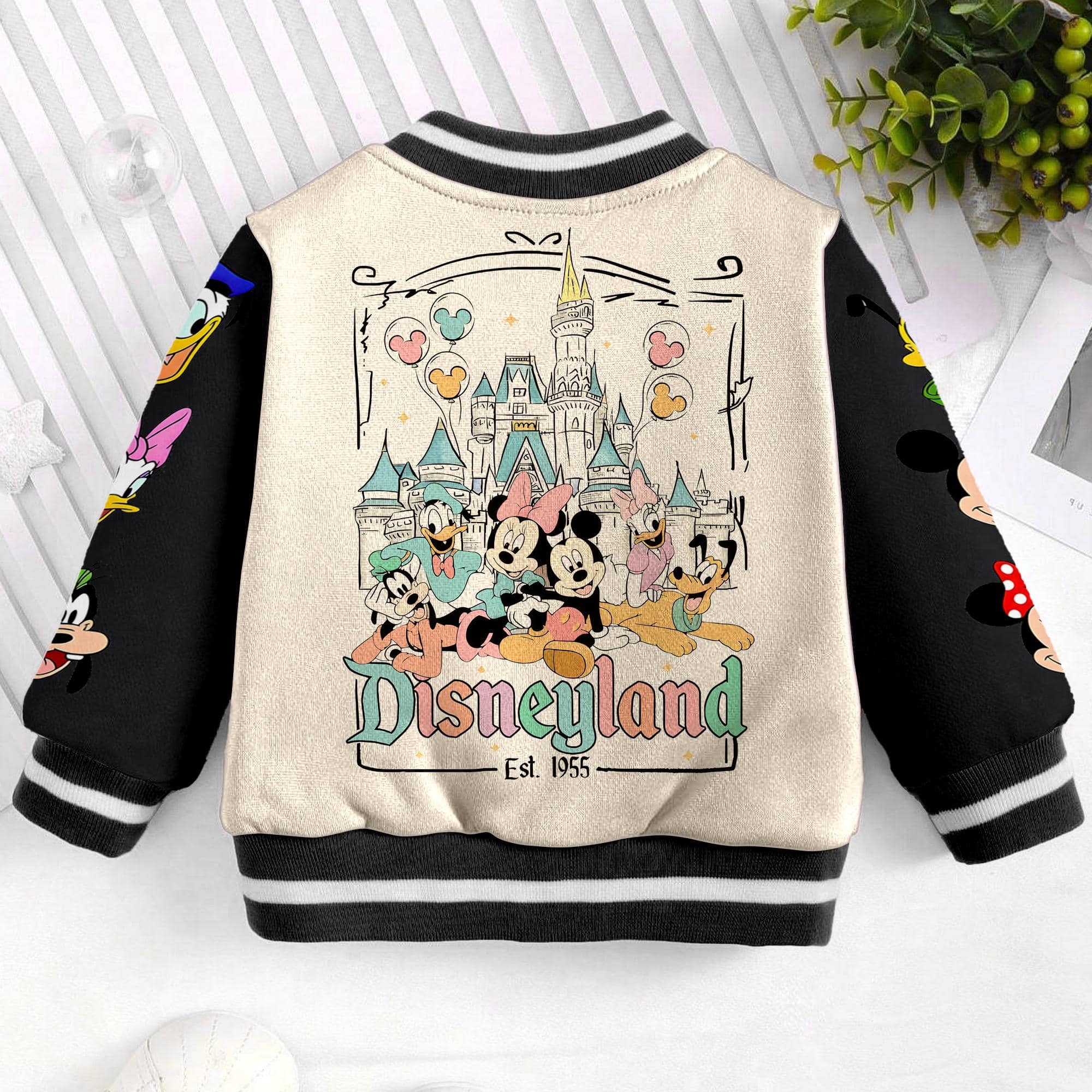 Mouse Friend Team Kids and Youth Baseball Jacket, Aldult Unisex Varsity Baseball Jacket