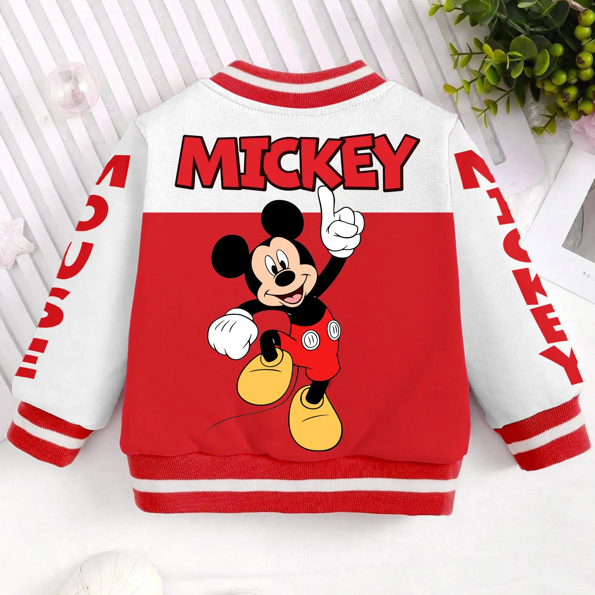 Mouse Classic Club Kids and Youth Baseball Jacket, Aldult Unisex Varsity Baseball Jacket