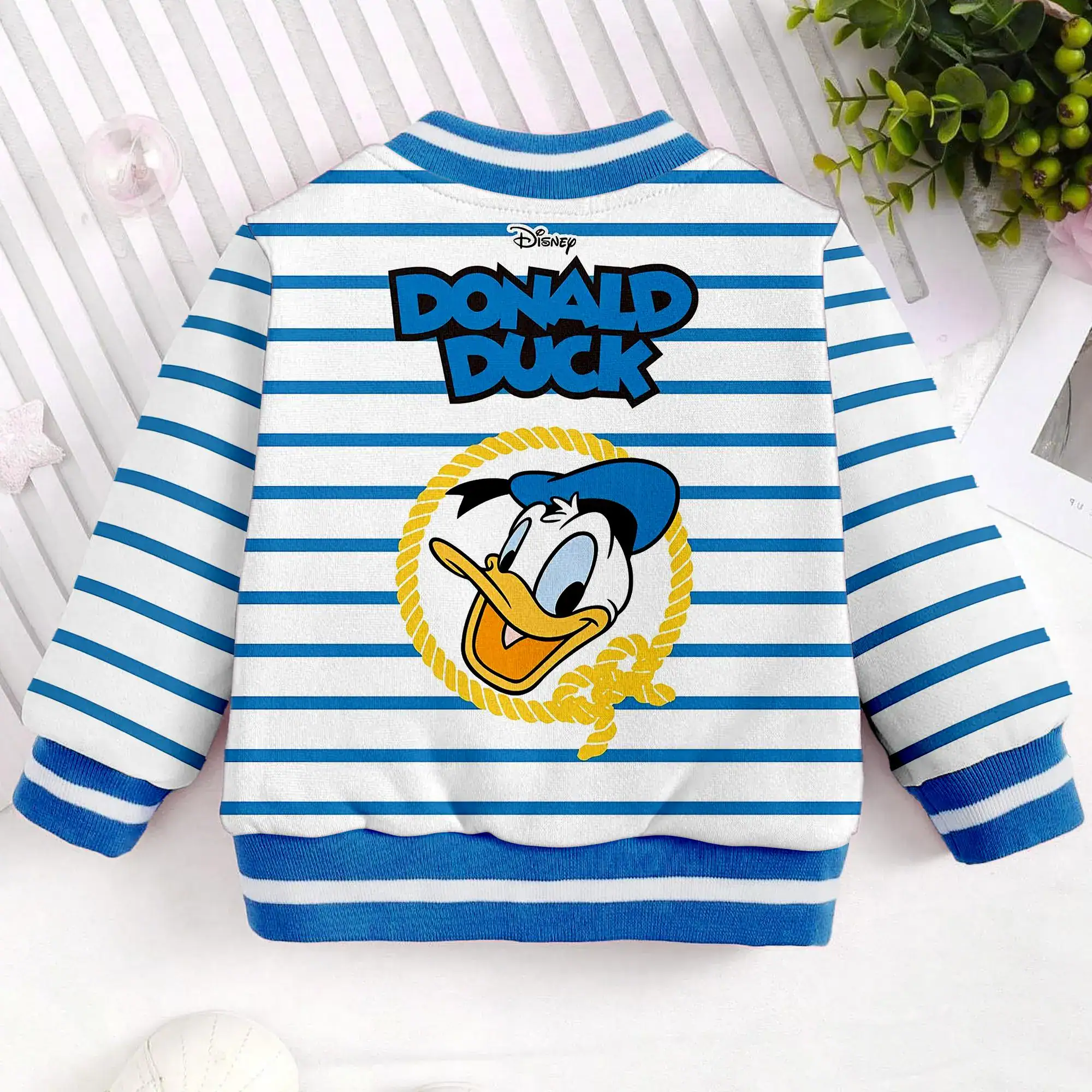 Donald Duck Big Face Kids and Youth Baseball Jacket, Aldult Unisex Varsity Baseball Jacket