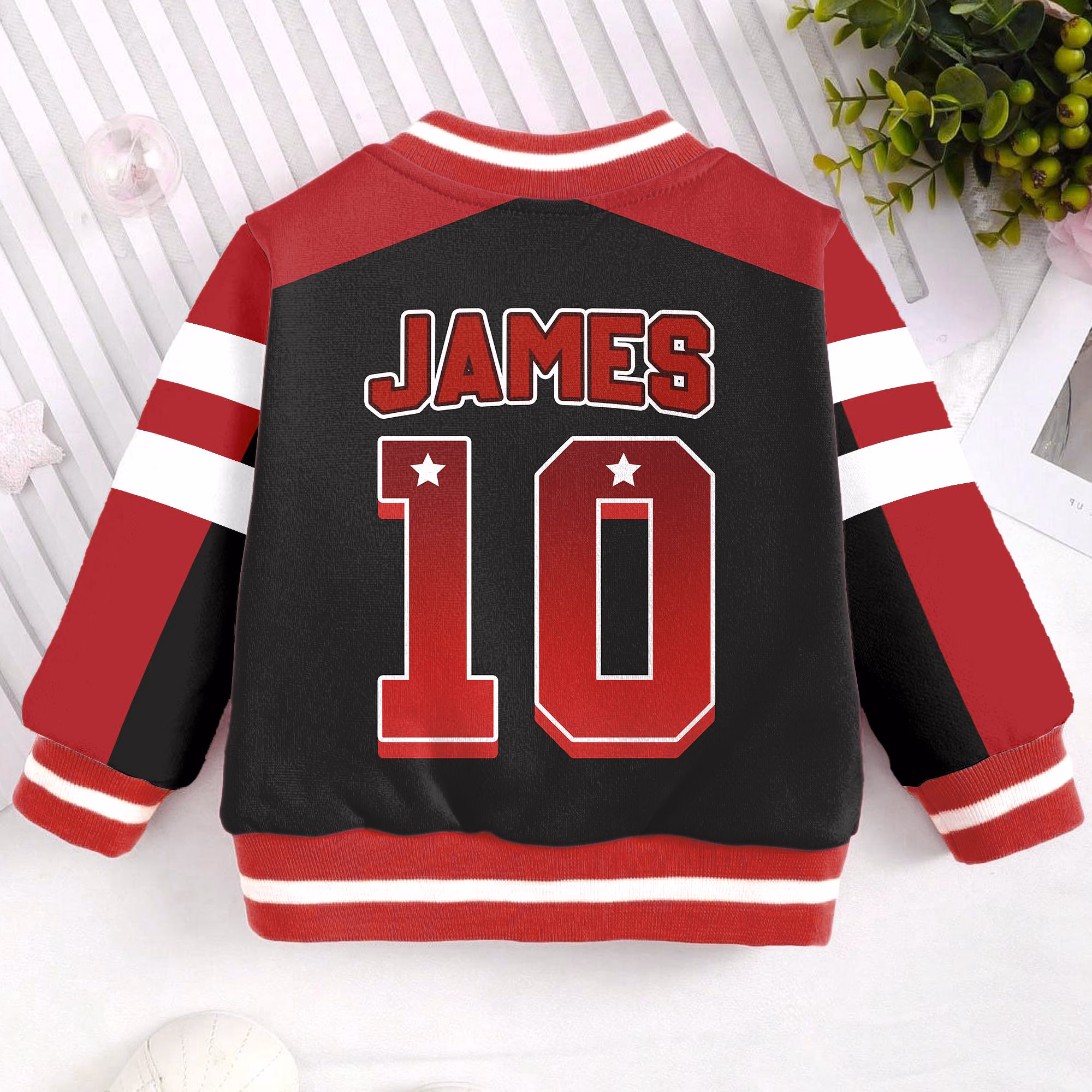 Custom Name And Number Kids and Youth Baseball Jacket, Aldult Unisex Varsity Baseball Jacket