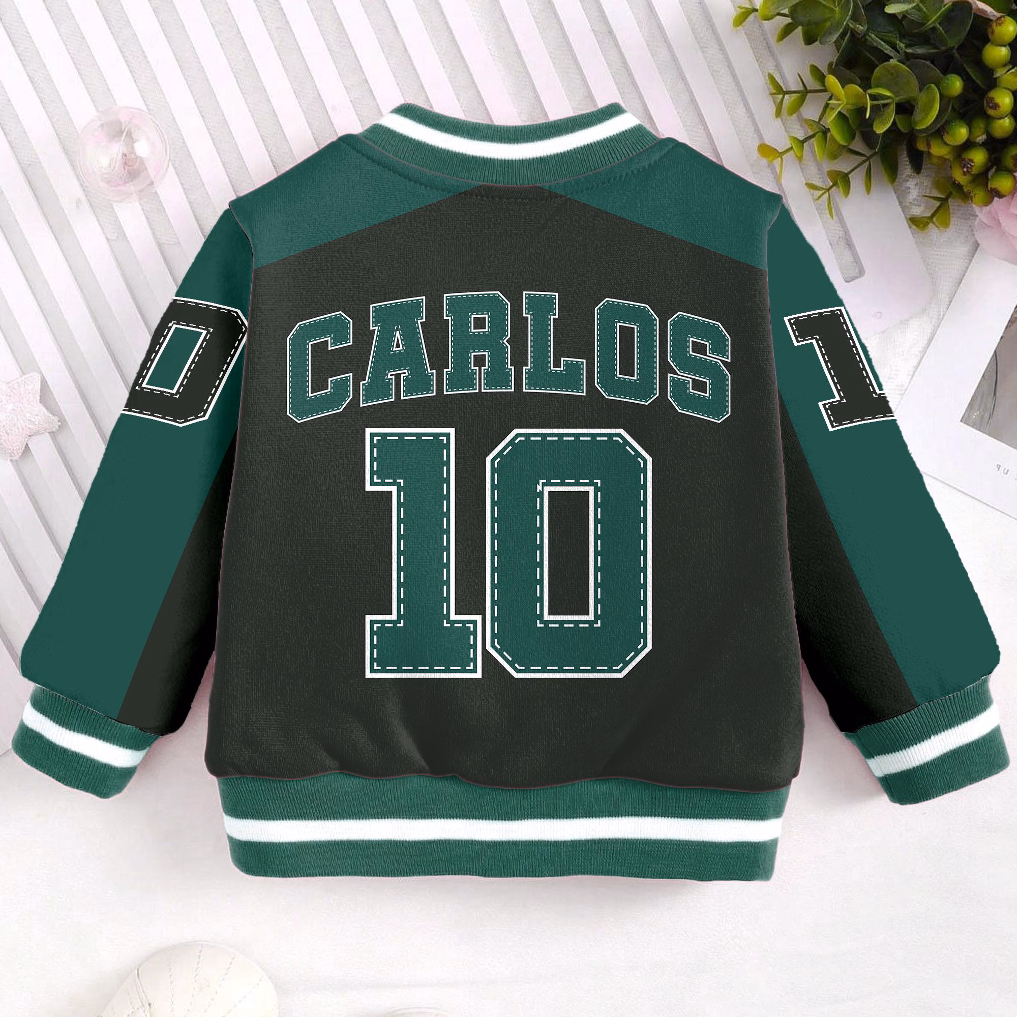 Custom Name And Number Kids and Youth Baseball Jacket, Aldult Unisex Varsity Baseball Jacket