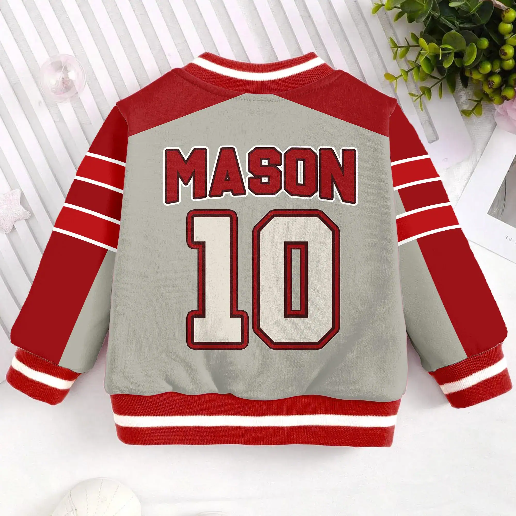 Custom Name And Number Kids and Youth Baseball Jacket, Aldult Unisex Varsity Baseball Jacket