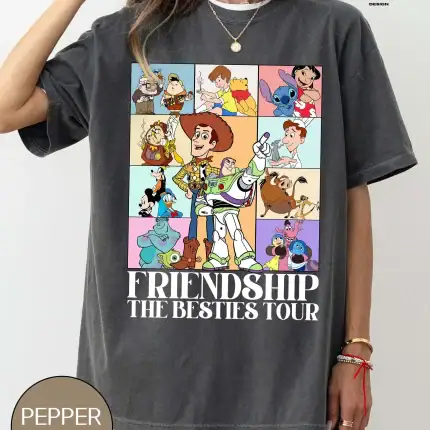 Disney Friendship The Besties Tour Shirt,Disney Best Friends Shirt,Disney Trip Matching Tee,Disney Eras Tour Shirt,Toy Story Eras Tour Shirt - Image 2