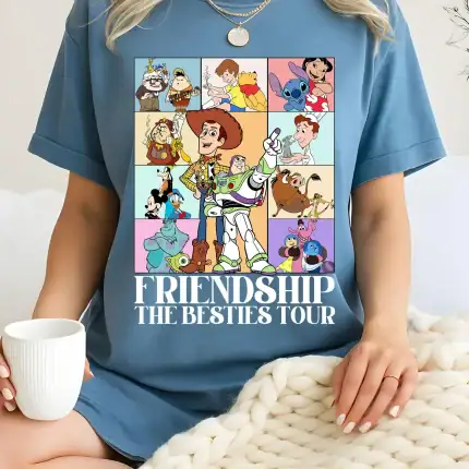Disney Friendship The Besties Tour Shirt,Disney Best Friends Shirt,Disney Trip Matching Tee,Disney Eras Tour Shirt,Toy Story Eras Tour Shirt - Image 4