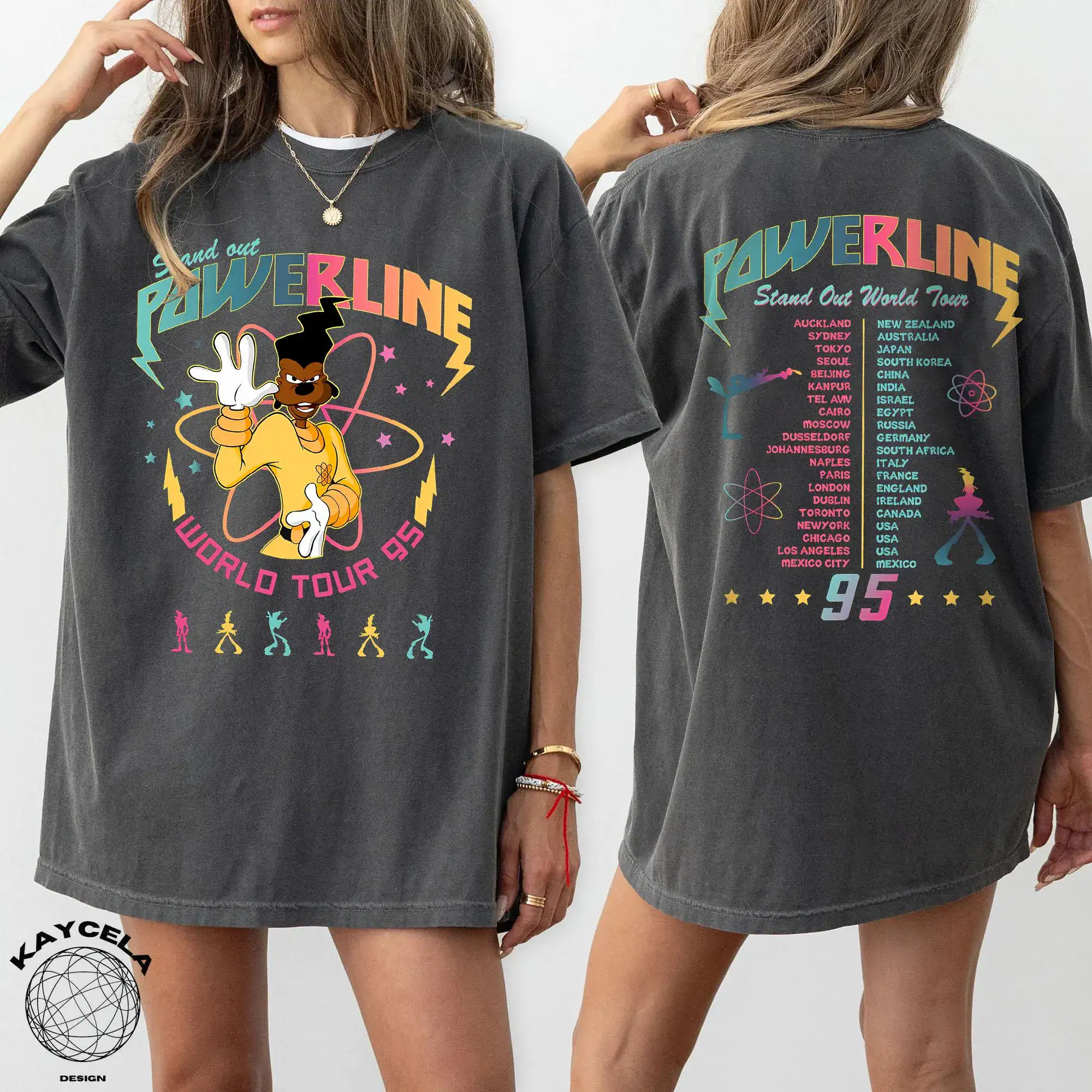 Retro 90s Goofy Movie Shirt, Max Goofy Roxanne Powerline Shirt, Disney World Tour Shirt, Goofy Movie Shirt, Disney Group - Image 2