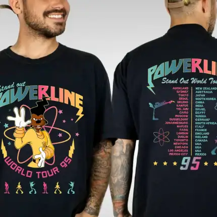 Retro 90s Goofy Movie Shirt, Max Goofy Roxanne Powerline Shirt, Disney World Tour Shirt, Goofy Movie Shirt, Disney Group