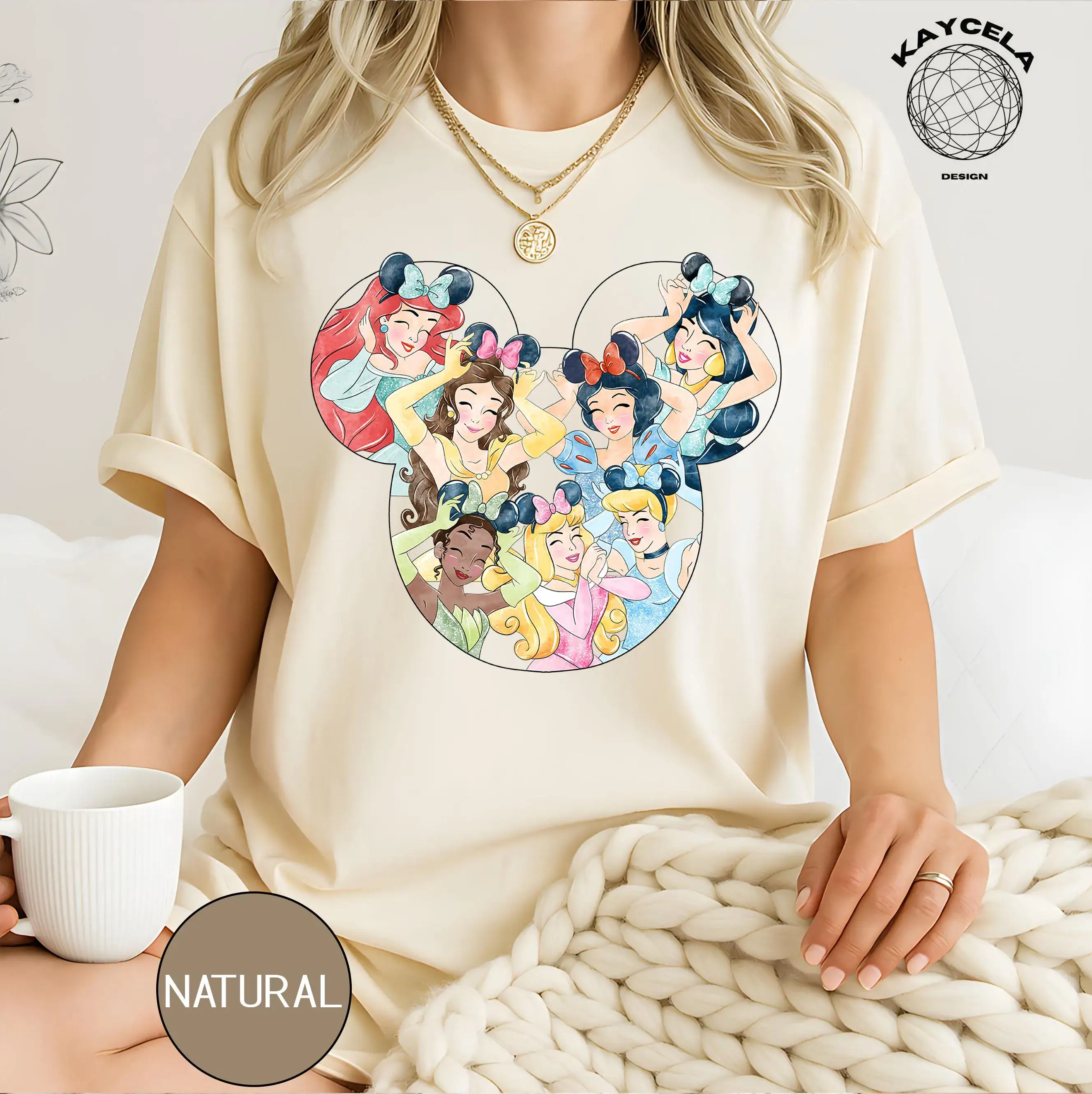Disney Princesses Mickey Ears Shirt, Disney Vacation Shirt, Disney Princess Gift, Disney Girl Trip, Princess Shirt, Disney Trip Shirt