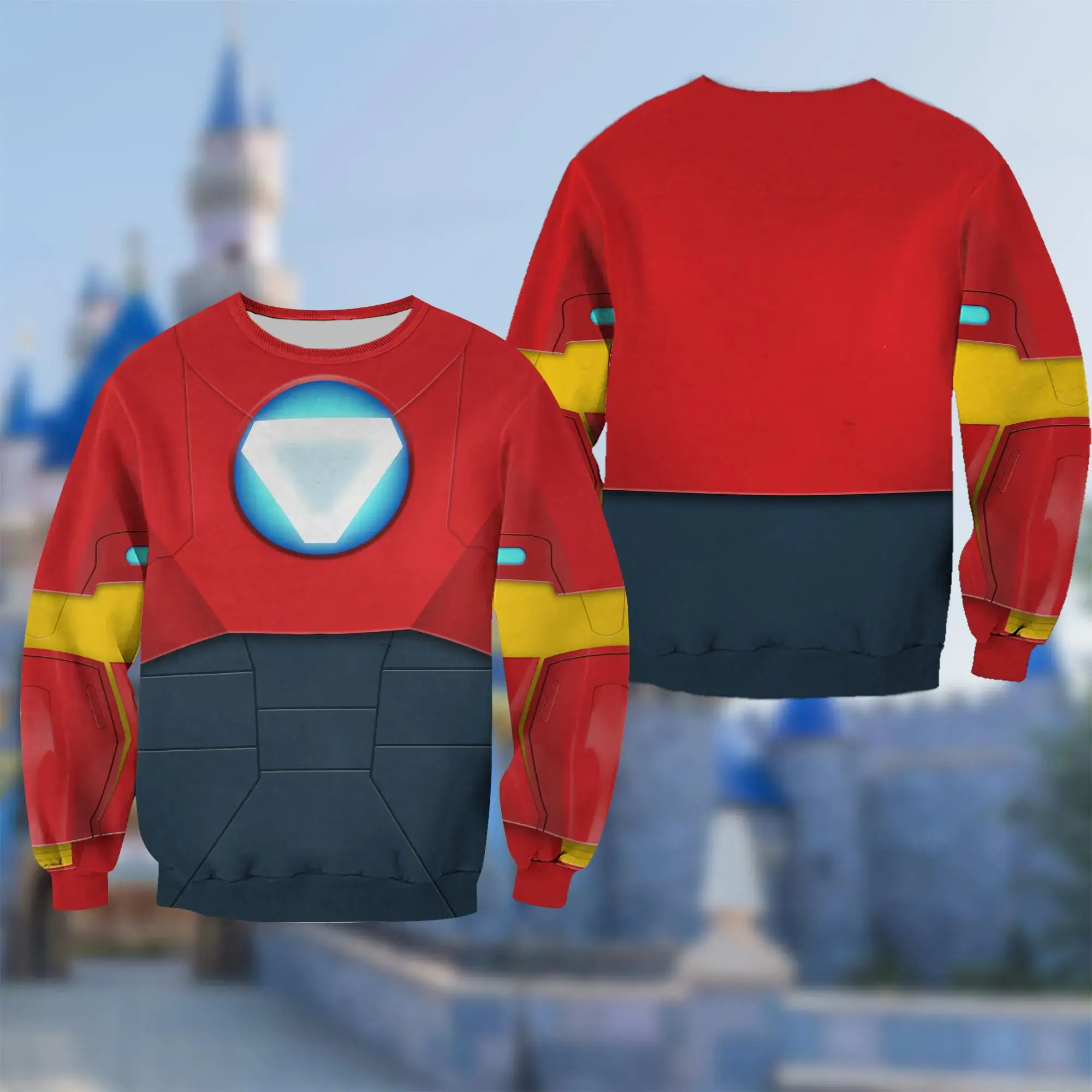 Marvel Iron Man and His Amazing Friends Costume Hoodie, Iron Man Junior Wdw Cosplay Costume, Halloween Costume Shirt, Wdwland Outfit - Image 3