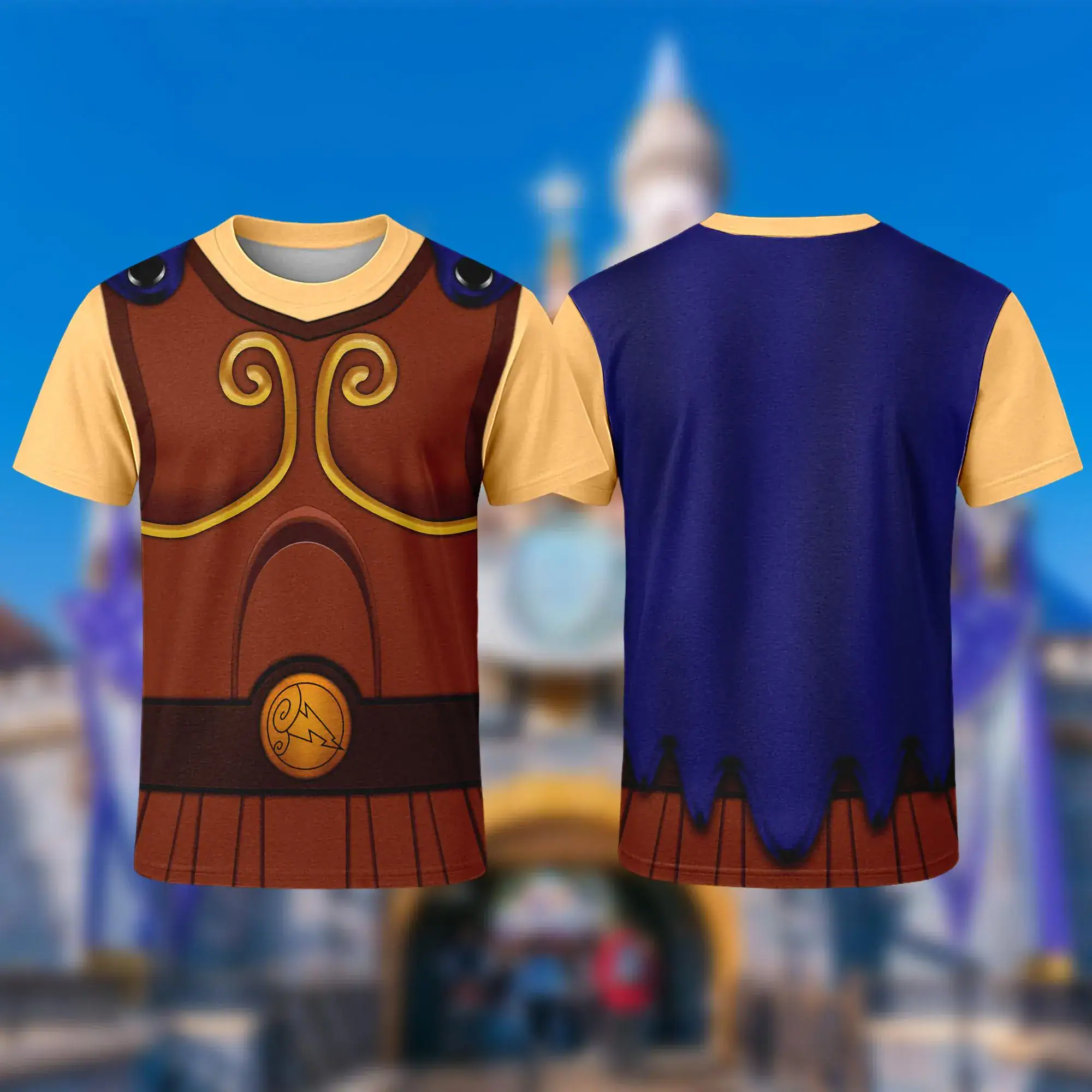 Hercules Greek Mythological Genie Halloween 3D Shirt, Halloween Costume For Family Group T Shirt, Funny Cosplay Costume Gift For Friends