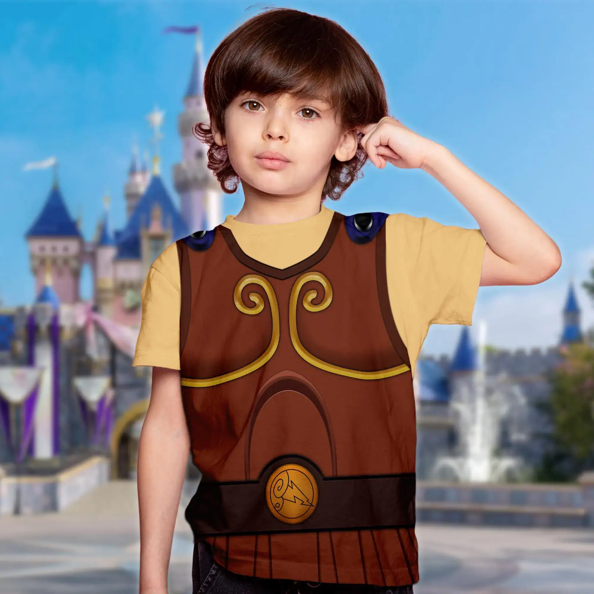 Hercules Greek Mythological Genie Halloween 3D Shirt, Halloween Costume For Family Group T Shirt, Funny Cosplay Costume Gift For Friends - Image 4