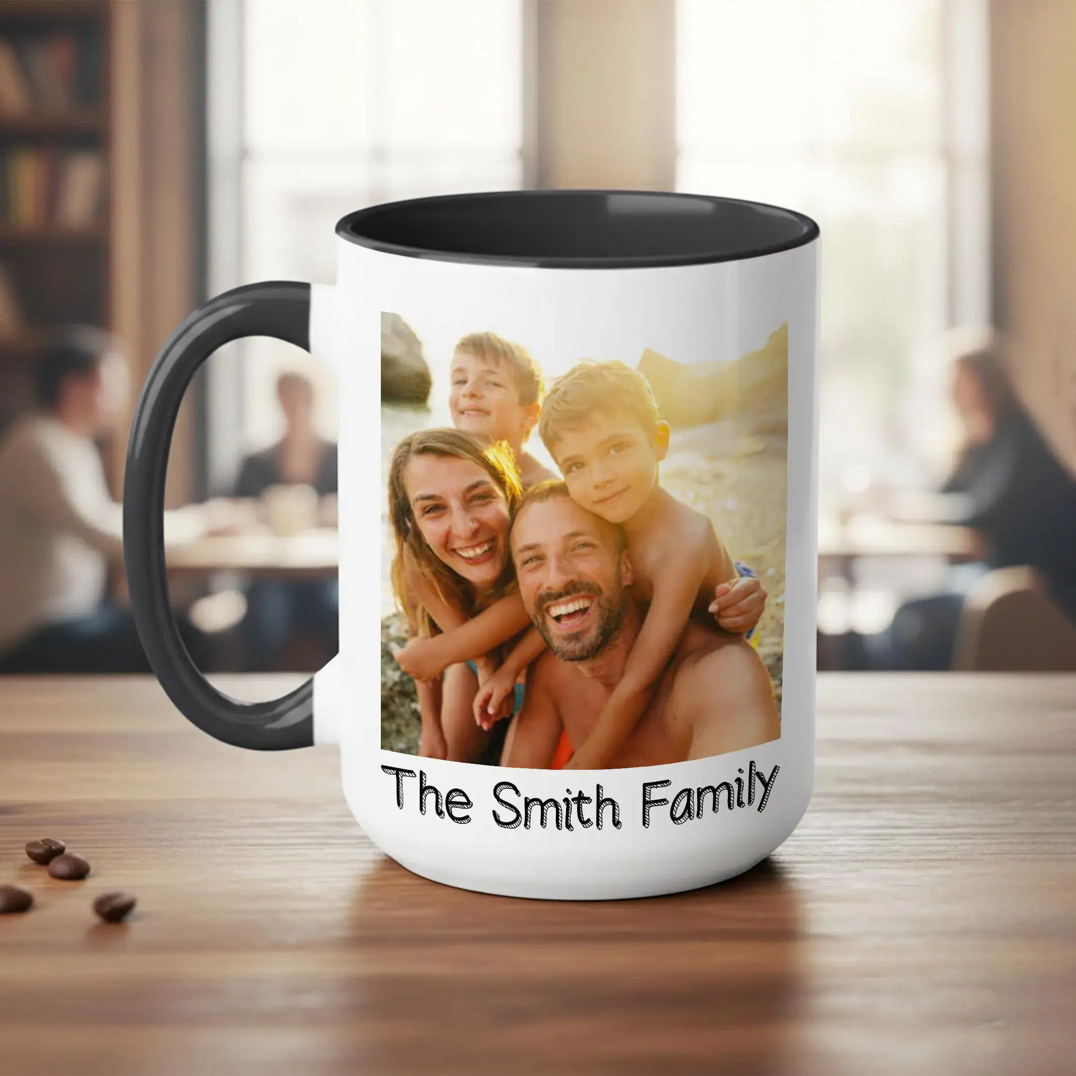 Custom Photo Collage Mug, Personalized Family Memory Coffee Mug, Photo and Text Ceramic Cup, Keepsake Gift for Parents - Image 3