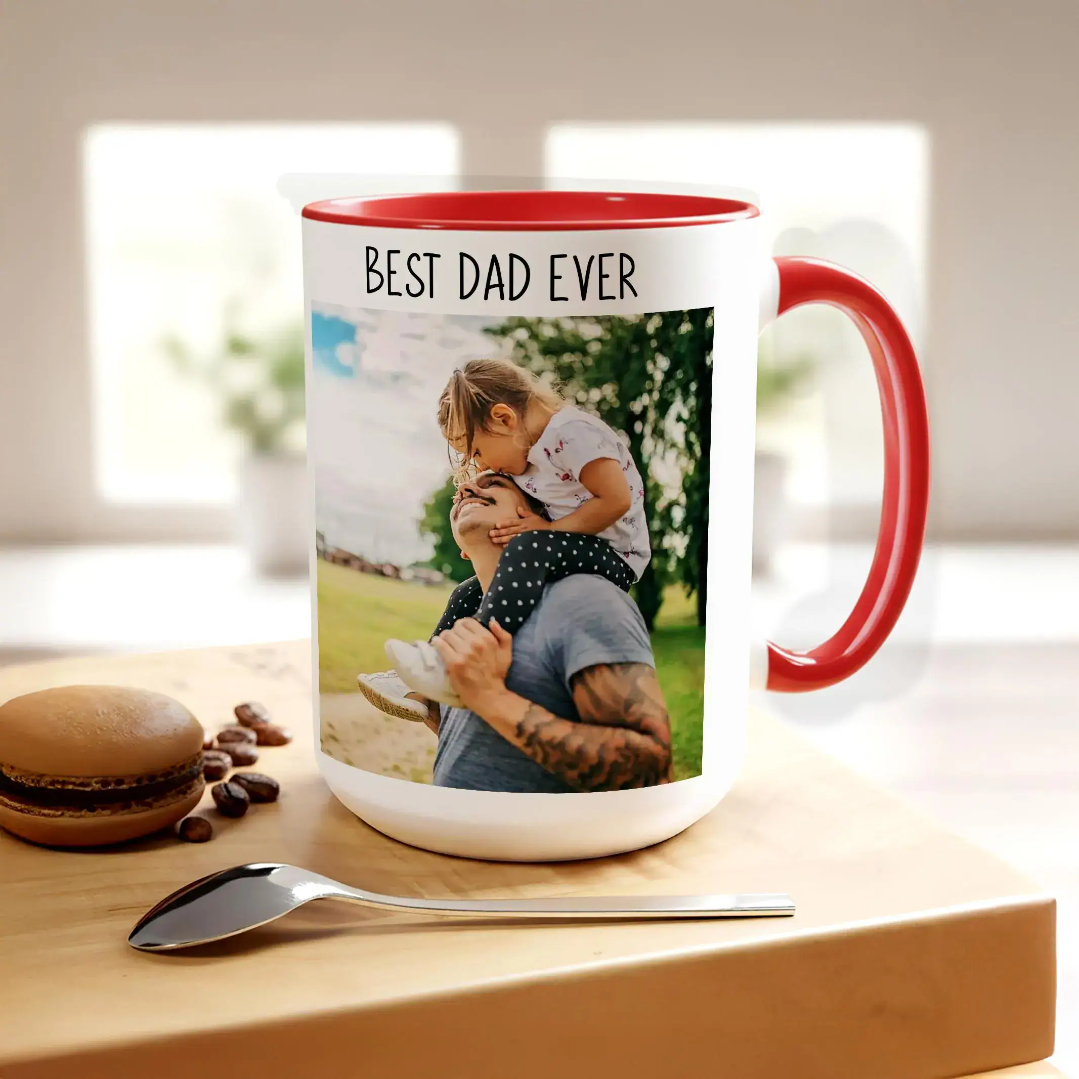 Custom Photo Collage Mug, Personalized Family Memory Coffee Mug, Photo and Text Ceramic Cup, Keepsake Gift for Parents - Image 4