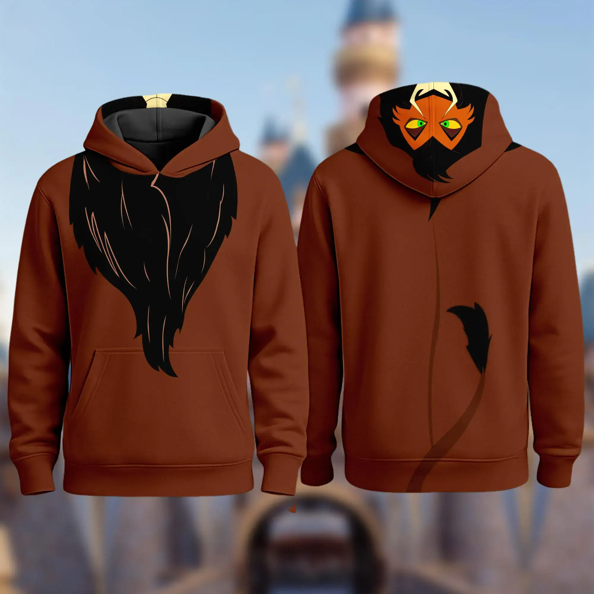 The Lion King 3D Costume T-Shirt, Lion Scar Cosplay Matching Hoodie, Animal Kingdom Shirt, Gift For Friend, Scar Halloween Costume