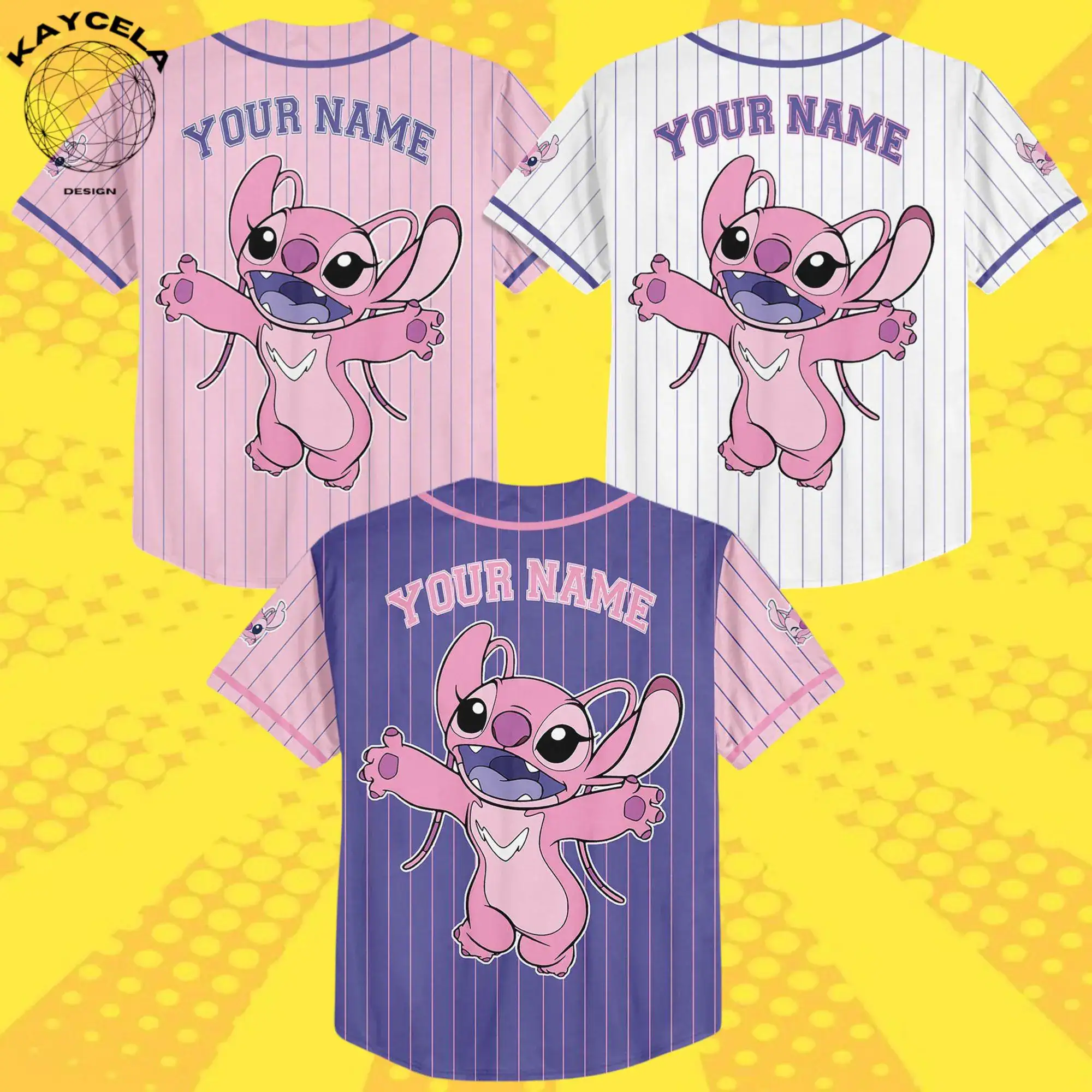 Custom Disney Lilo and Stitch Baseball Jersey | Personalized Stitch Game Day Shirt | Disney Birthday Gift for Kids | Baseball Fan Gift - Image 5