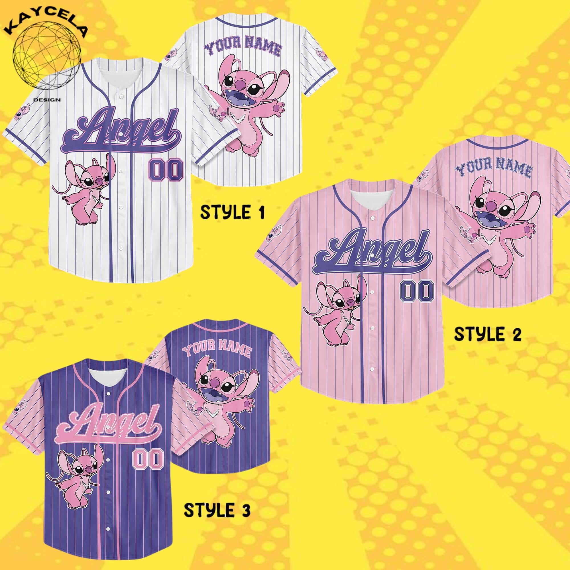 Custom Disney Lilo and Stitch Baseball Jersey | Personalized Stitch Game Day Shirt | Disney Birthday Gift for Kids | Baseball Fan Gift - Image 3