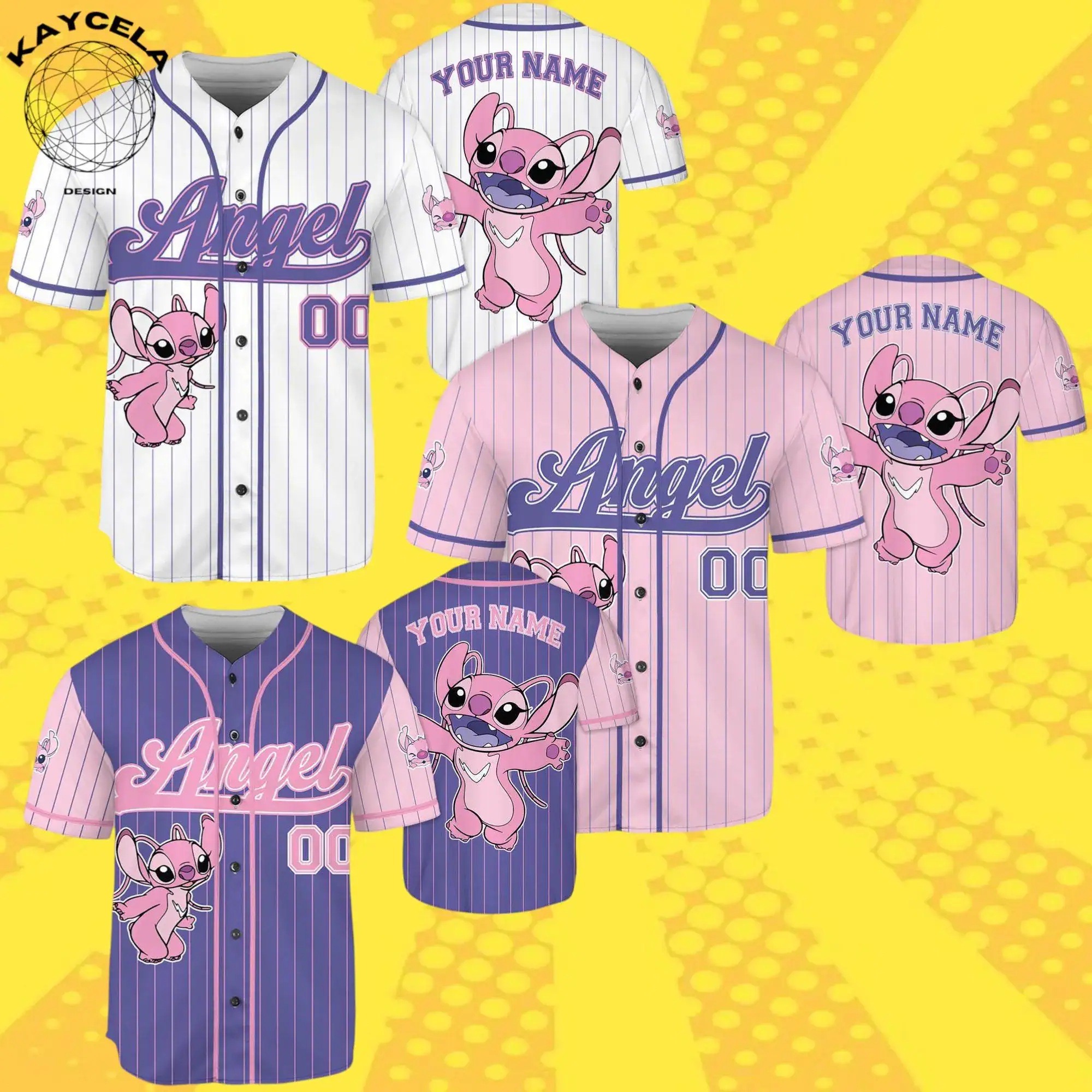Custom Disney Lilo and Stitch Baseball Jersey | Personalized Stitch Game Day Shirt | Disney Birthday Gift for Kids | Baseball Fan Gift - Image 6